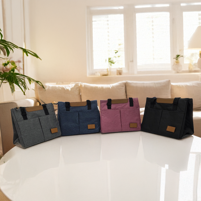 모노니키 기저귀가방 방수 대용량 보온 보냉, 블랙