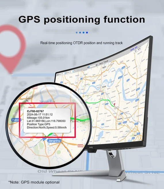 와이파이 라우터 JILONG KL-6300 슈퍼 OTDR iLOA OPM OLS VFL RJ45 GPS WiFi FIP 7인치 터치스크린 액티브, 02 Add GPS service