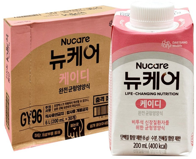 대상 뉴케어 KD 비투석 신장질환자 영양식 1Box, 30개, 200ml