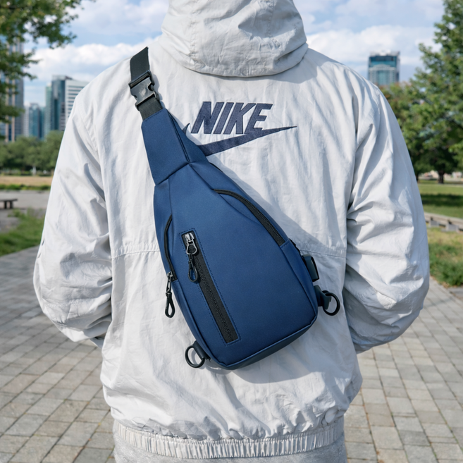 EVLV 남자 슬링백 힙색 크로스백 남녀공용 방수 가방