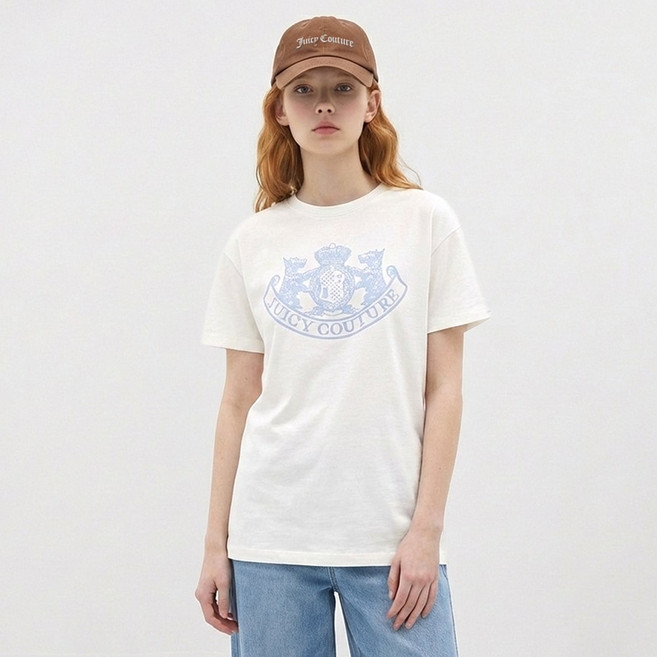 [쥬시꾸뛰르] 데일리 라이프 스타일 반팔티셔츠 택 1