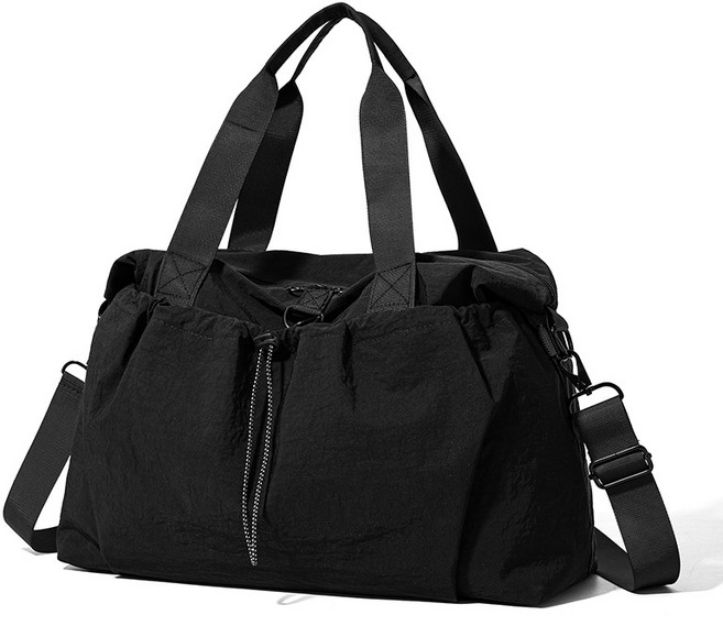 YAPOGI 헬스 더플백 스포츠 가방, 블랙, 1개