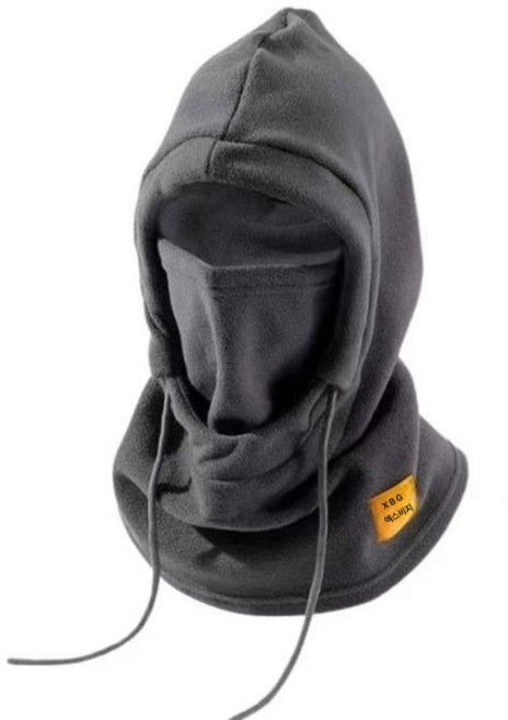 엑스비지 슈퍼방한 바라클라바 후드넥워머, 그레이, 1개