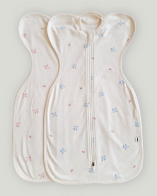 아이숲 신생아용 해피버드 60수 양면 스와들 속싸개