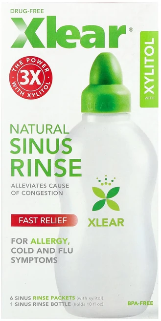 Xlear 자일리톨을 함유한 천연 부비강 세척제 키트 1개, Xlear자일리톨을함유한천연부비강세척제키트1개 - 쿠팡