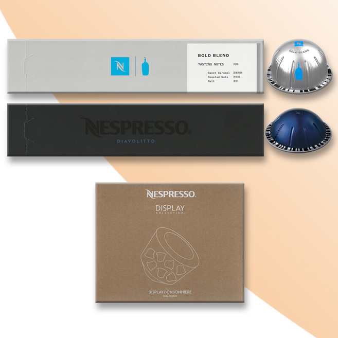 네스프레소 버츄오 블루보틀 한정판 선물 패키지 캡슐커피 (캡슐보관함 포함), 2박스, 10개입