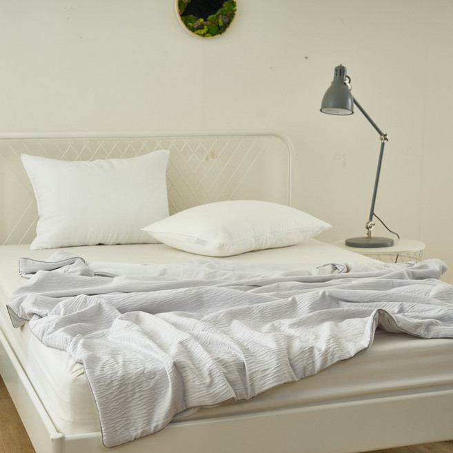 보들보들 거즈 냉감이불 SS수퍼싱글 사이즈 155*205, 그레이