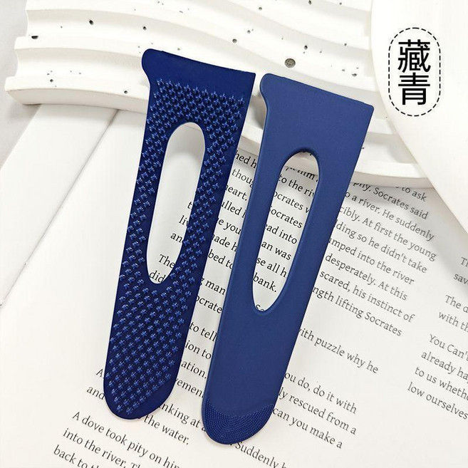 衝鋒衣袖口軟膠搭扣 可水洗耐用通用調節扣, 藏青,左右 3對, 1個