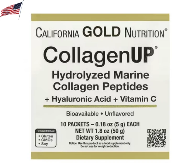 캘리포니아 골드 뉴트리션 콜라겐업 가수분해 해양 콜라겐 5g, 1개 - 쿠팡