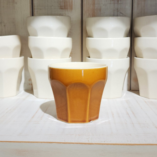 스튜디오엠 에피스 물컵 오차컵 커피잔 250ml, 1개, 카라멜