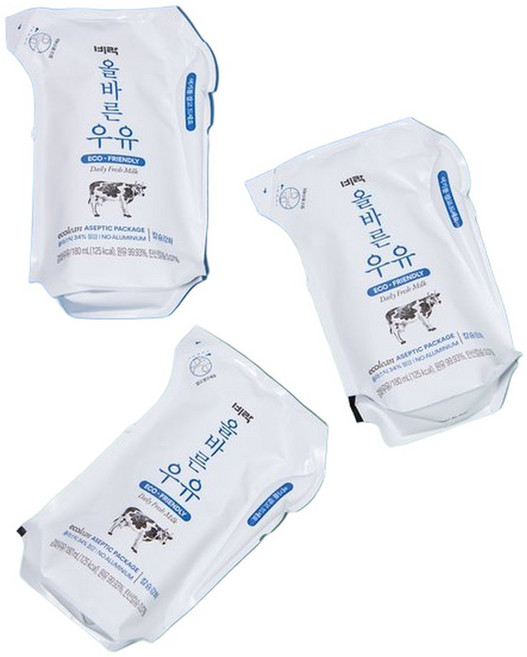 비락 올바른우유 180ml 24개