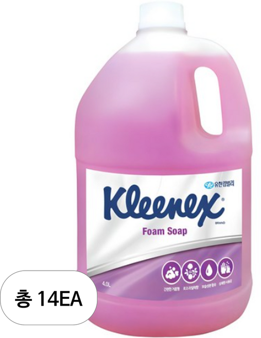 크리넥스 폼 솝 핸드워시, 4L, 14개