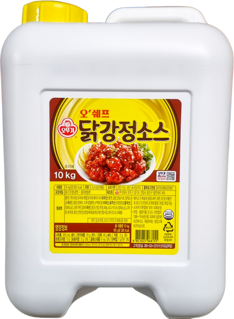 닭강정소스 오쉐프 10K 업소용 식당용, 1개, 10kg