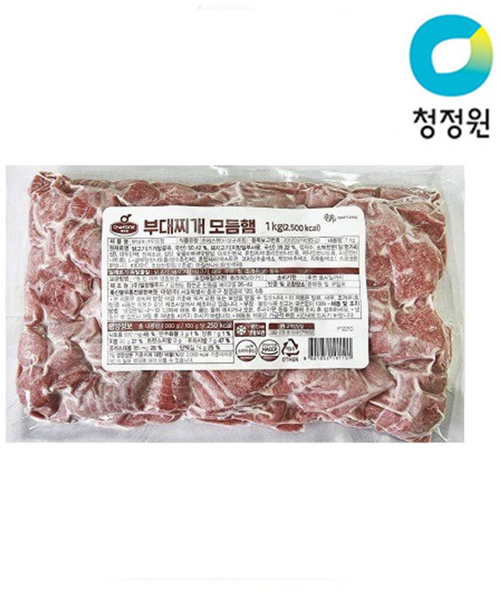 쉐프원 부대찌개 모듬햄 1kg, 1개