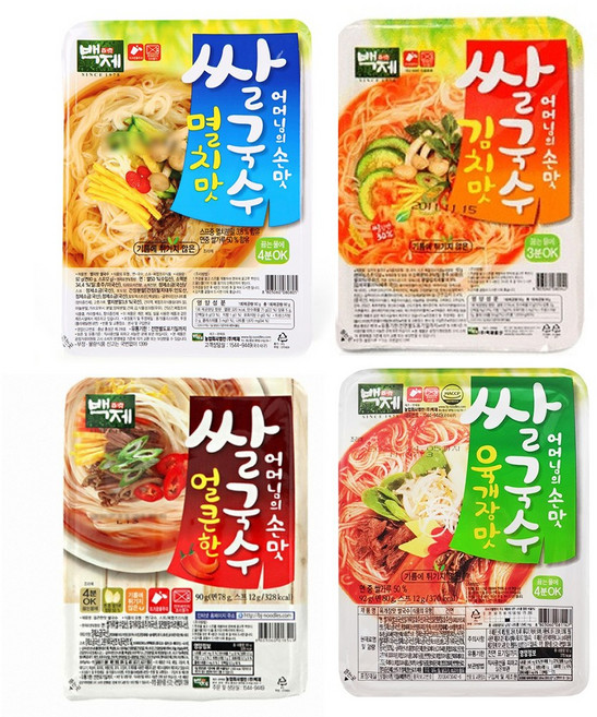 백제 쌀국수, 92g, 10개