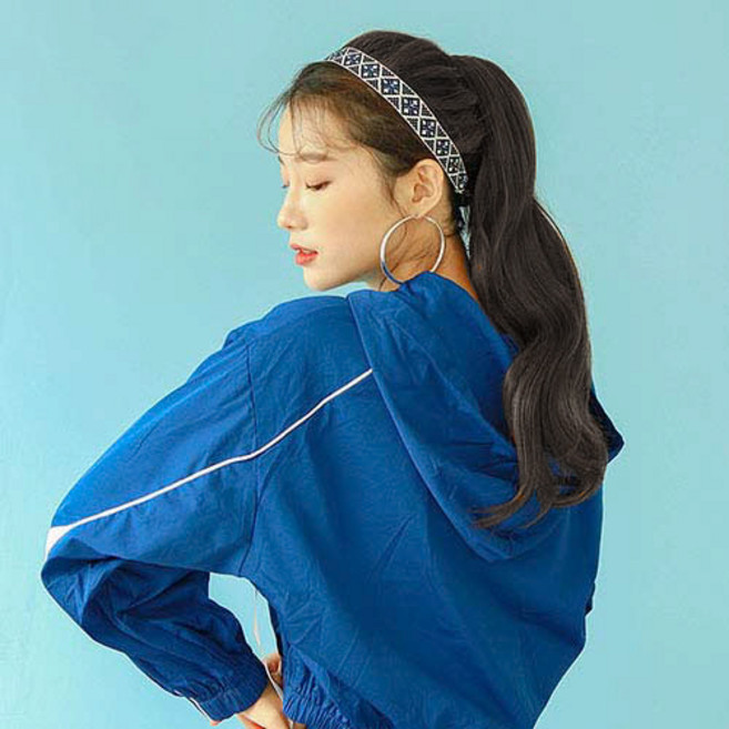 가발매니아 다이아 42cm 2초포니 핀 포니테일 (제디원사) 집게가발 묶음머리, 내츄럴브라운, 1개