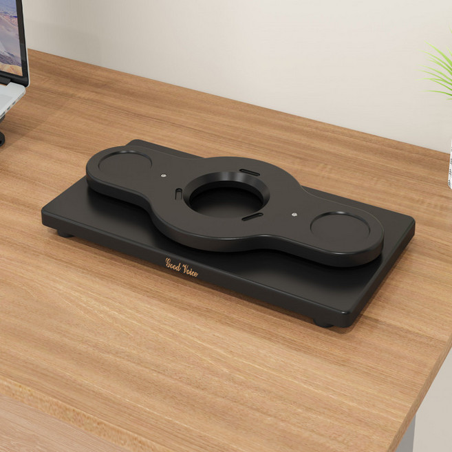 2단 스피커 스탠드 하만카돈 사운드스틱 4 5세대 크리스탈 방진 받침대 데스크탑 거치대, 사운드스틱 5 데스크탑형 (블랙), 단일 모델