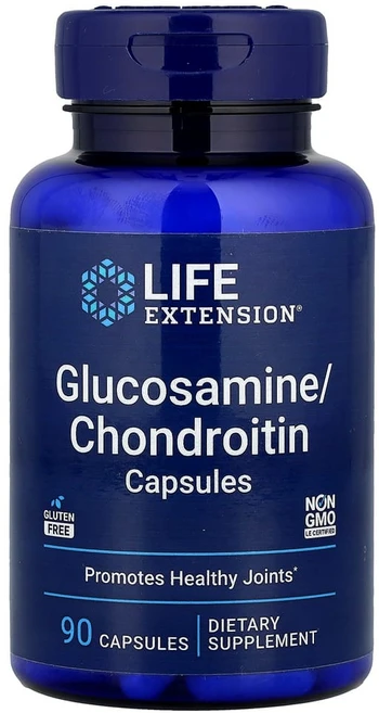 라이프익스텐션 글루코사민/콘드로이틴 캡슐 캡슐 90정, 1개 - 쿠팡