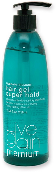 새한 리브겐 슈퍼홀드 헤어 젤 450ml 슈퍼하드젤 왁스, 1개