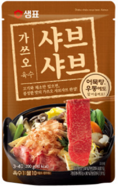 샘표 가쓰오 샤브샤브 육수 3~4인분, 200g, 18개
