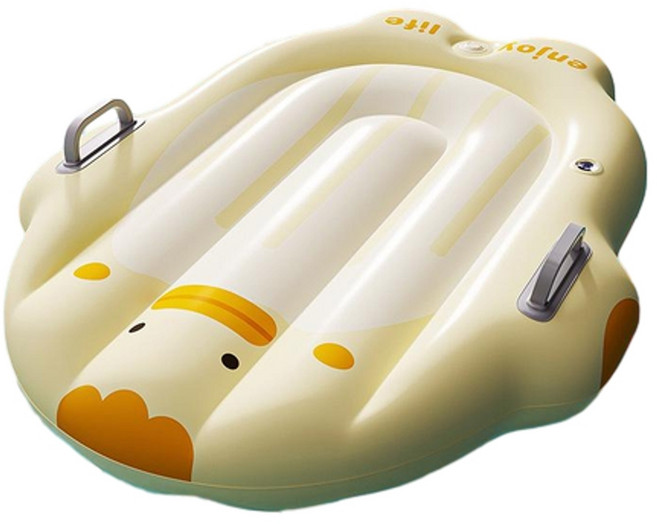 兒童噴水滑道 夏季戶外庭院滑水玩具, 鴨鴨奶黃衝浪板100*70cm, 1套