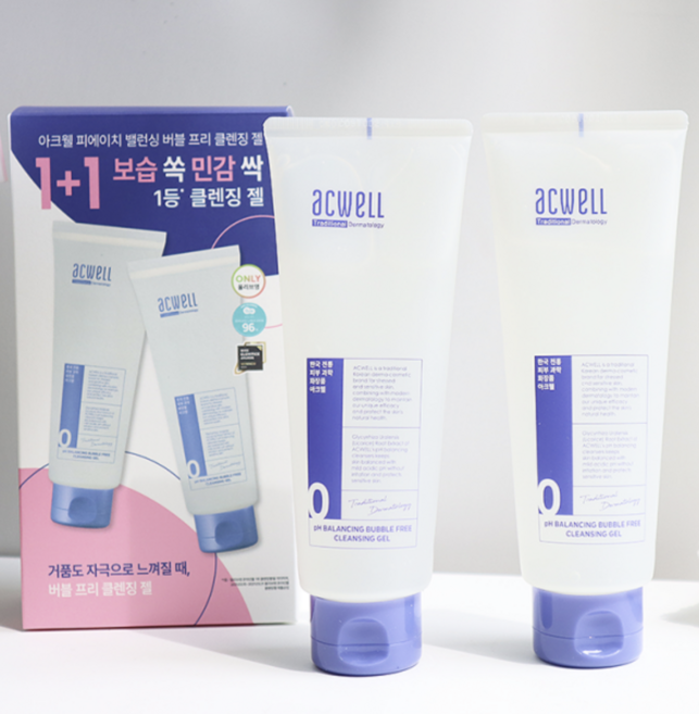 아크웰 피에이치 밸런싱 버블 프리 클렌징 젤, 160ml, 4개