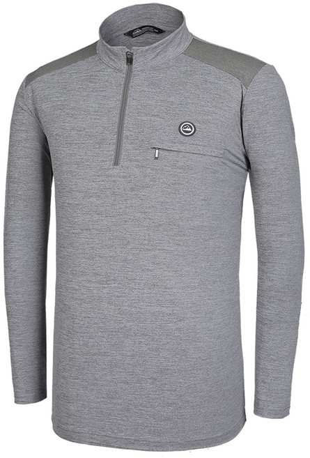 [이지바이] 남성 봄 여름 긴팔 집업 티셔츠_가슴포켓 등산 아웃도어 작업복 빅사이즈 스판 집업티