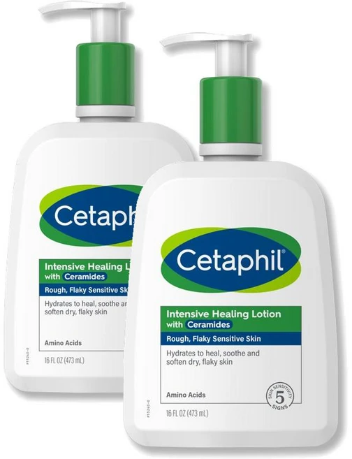 Cetaphil 세타필 인텐시브 힐링 로션 세라마이드 473ml 2팩 - 쿠팡