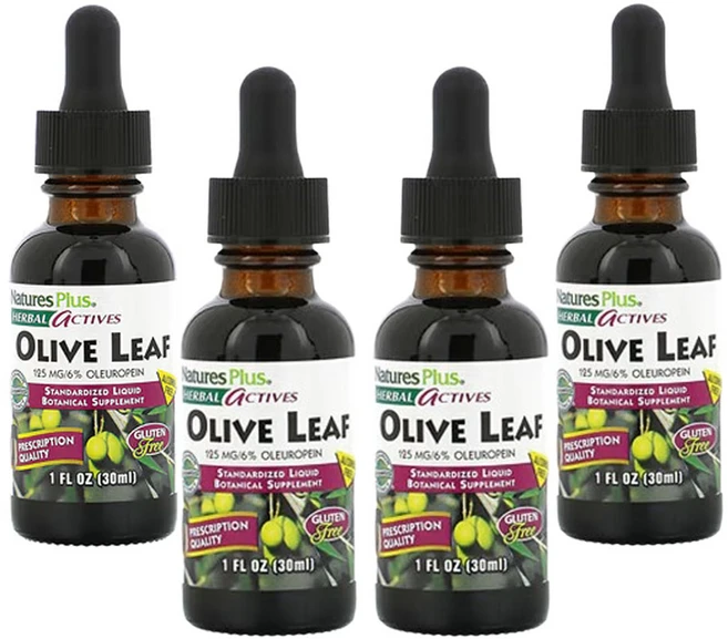 네이처스플러스 허브 액티브 올리브 잎 무알코올 125mg 1fl oz, 4개, 30ml - 쿠팡