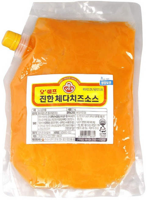 오뚜기 오쉐프 진한 체다치즈소스 1kg, 3개