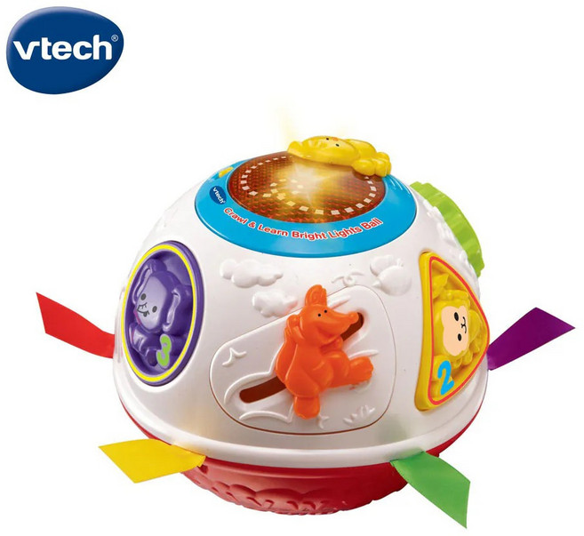 Vtech 動物派對聲光滾滾球【金寶貝 227625】音樂球, 1個, 黃色