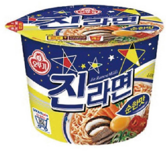 오뚜기 진라면 순한맛 용기, 2개