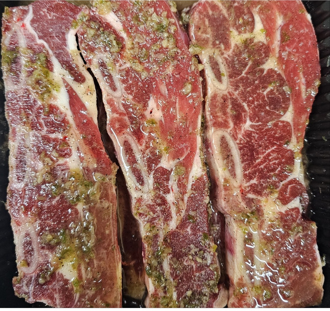 누리담 전주 양념LA갈비 (고기함량80%이상), 3개, 450g