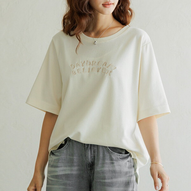 [데드라] (~110size)다이브자수티셔츠 TBF3170