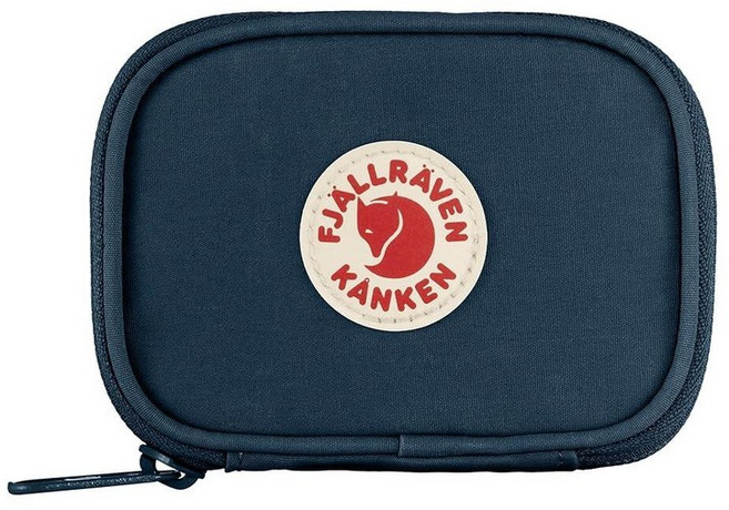 Fjällräven Kanken 카드 지갑 - 내구성이 뛰어난 비닐론 원단 슬림한 프로필 안전한 보관 여행용 코랄 단일 사이즈 Kånken