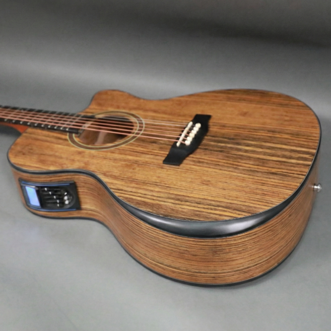 [제작사 직판] 올리비아 듀얼소스 EQ장착 월넛 어쿠스틱 통기타, 1개, 월넛 OM 40인치