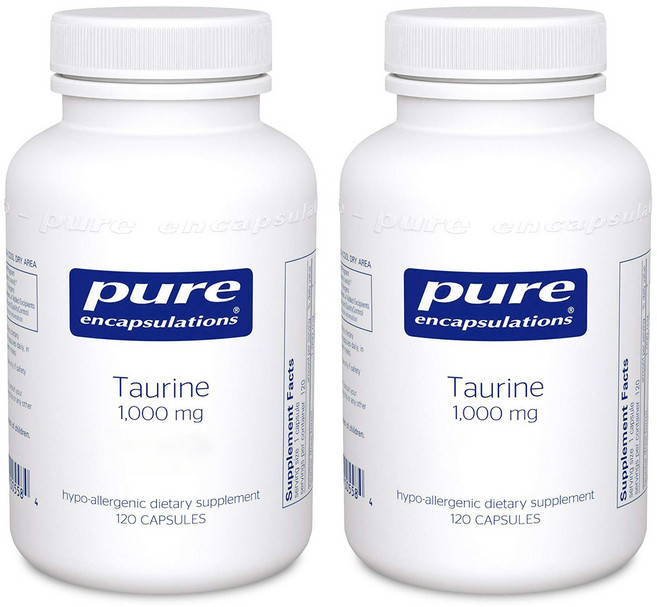 Pure Encapsulations 牛磺酸膠囊 1000mg, 120顆, 2罐