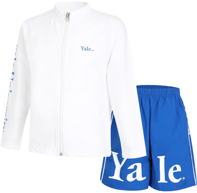 예일 키즈 아동 키즈 주니어 래쉬가드 집업 상하의 세트 23YMAQ208