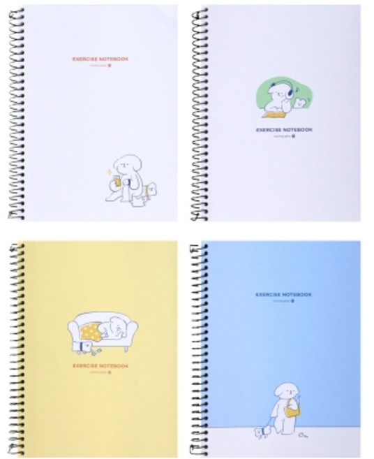 무지노트 연습장 공책 갱지 2500완전두꺼운 모닝글로리무선노트, 1개