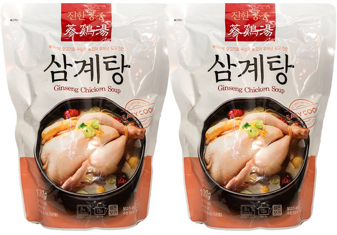 진한식품 궁중 삼계탕, 1kg, 2개