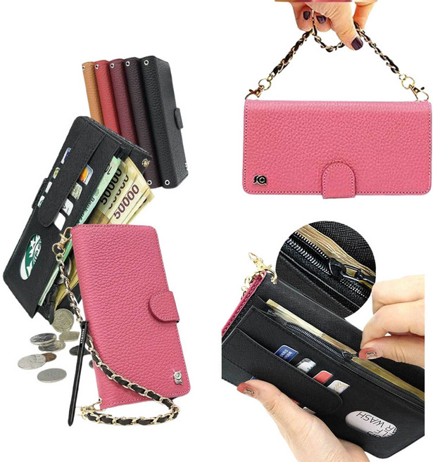 갤럭시S26울트라 SM-S948N 기종맞춤설계 천연소가죽 손목스트랩 포함 (시크릿시그니쳐) 지퍼방식 카드지폐 동전 수납 휴대폰 케이스