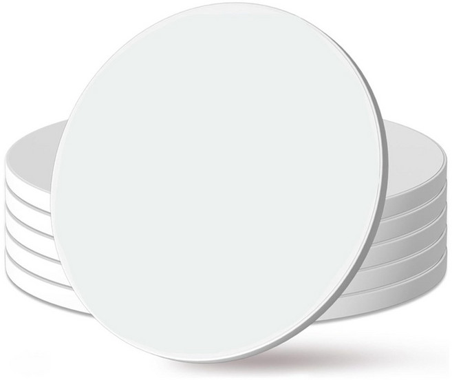 케이크 보드 드럼 라운드 벤딩 방지 다층 베이스 디스플레이용, 2. White 12 Inch