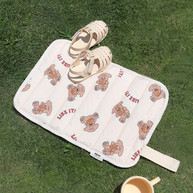 아이주 1인용 휴대용 쿠션 방석 국내제작 접이식 깔개, 휴대용 쿠션방석