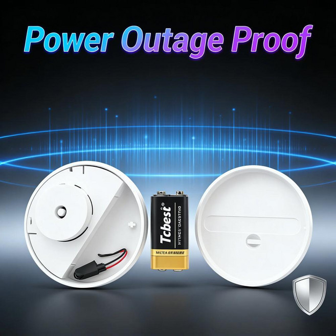 작동되는 누수 경보기 경고 삼중 프로브 센서 세탁실욕실용 초 감지, 1개