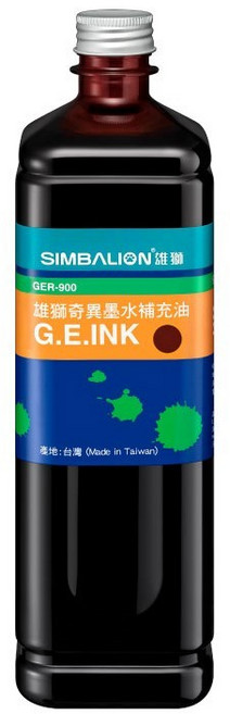 雄獅 SIMBALION GER-900 奇異墨水補充油 適用200/300奇異筆 棕色 台灣製造, 1個, 棕, 棕