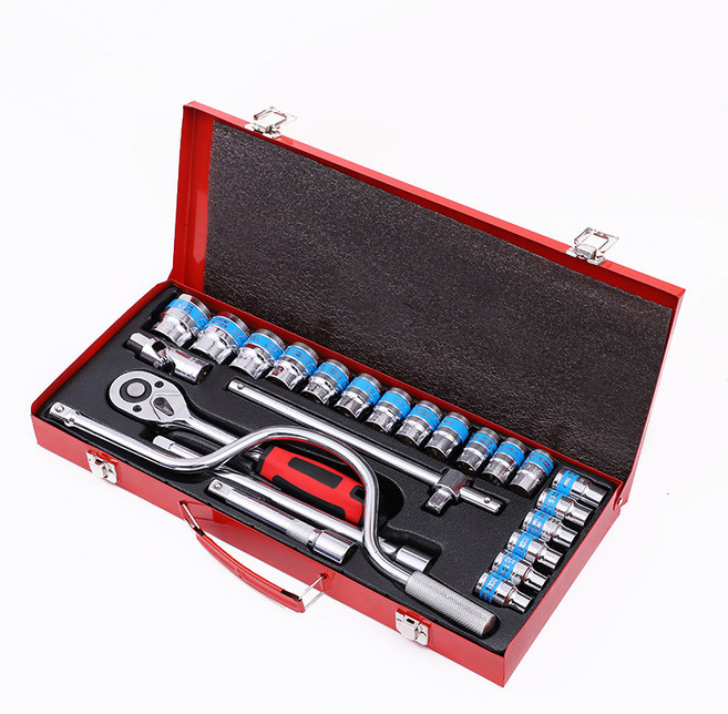 8mm-32mm 복스세트 롱복스 세트 임팩복스알세트 렌치 소켓 24PCS, 1세트