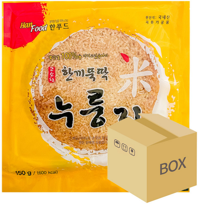한푸드 한끼뚝딱 누룽지, 150g, 20개