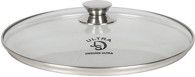 진성 심플 베이직 스텐 냄비 후라이팬 강화 유리뚜껑 T형, 1개, 유리뚜껑 T형 24cm