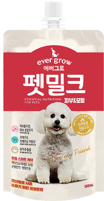 에버그로 펫밀크, 피부&모발, 150ml, 11개