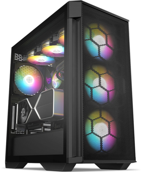 브라보텍 GUARDIAN 3100M V2 타이탄 글래스 빅타워 블랙 케이스, 선택하세요, 1개